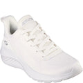 Off White - Front - Skechers Womens-Ladies Bobs Squad Waves Trainers