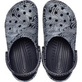 Deep Navy-White - Pack Shot - Crocs Unisex Adult Classic Topographic Clogs