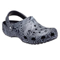 Deep Navy-White - Front - Crocs Unisex Adult Classic Topographic Clogs