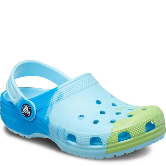 Blue - Front - Crocs Childrens-Kids Classic Ombre Clogs
