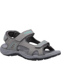 Grey-Turquoise - Front - Cotswold Womens-Ladies Freshford Recycled Sandals