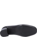 Black - Lifestyle - Hush Puppies Womens-Ladies Alicia Leather Court Shoes