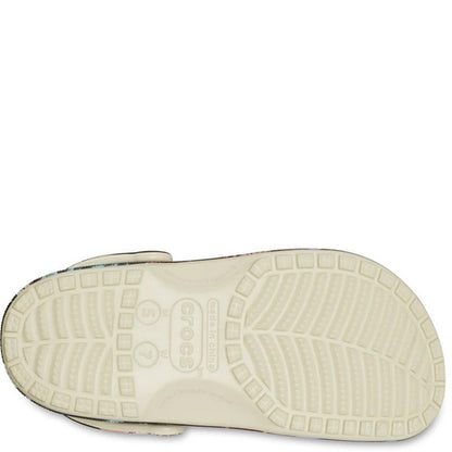 Bone-Multicoloured - Close up - Crocs Unisex Adult Classic Summer Nostalgia Clogs