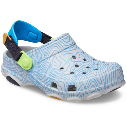 Deep Navy-Multicoloured - Front - Crocs Childrens-Kids All Terrain Topographic Clogs
