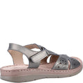 Metal Grey - Lifestyle - Fleet & Foster Womens-Ladies Ruth Leather Sandals