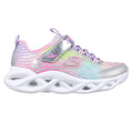 Multicoloured - Back - Skechers Girls S Lights Twisty Brights Mystical Bliss Trainers