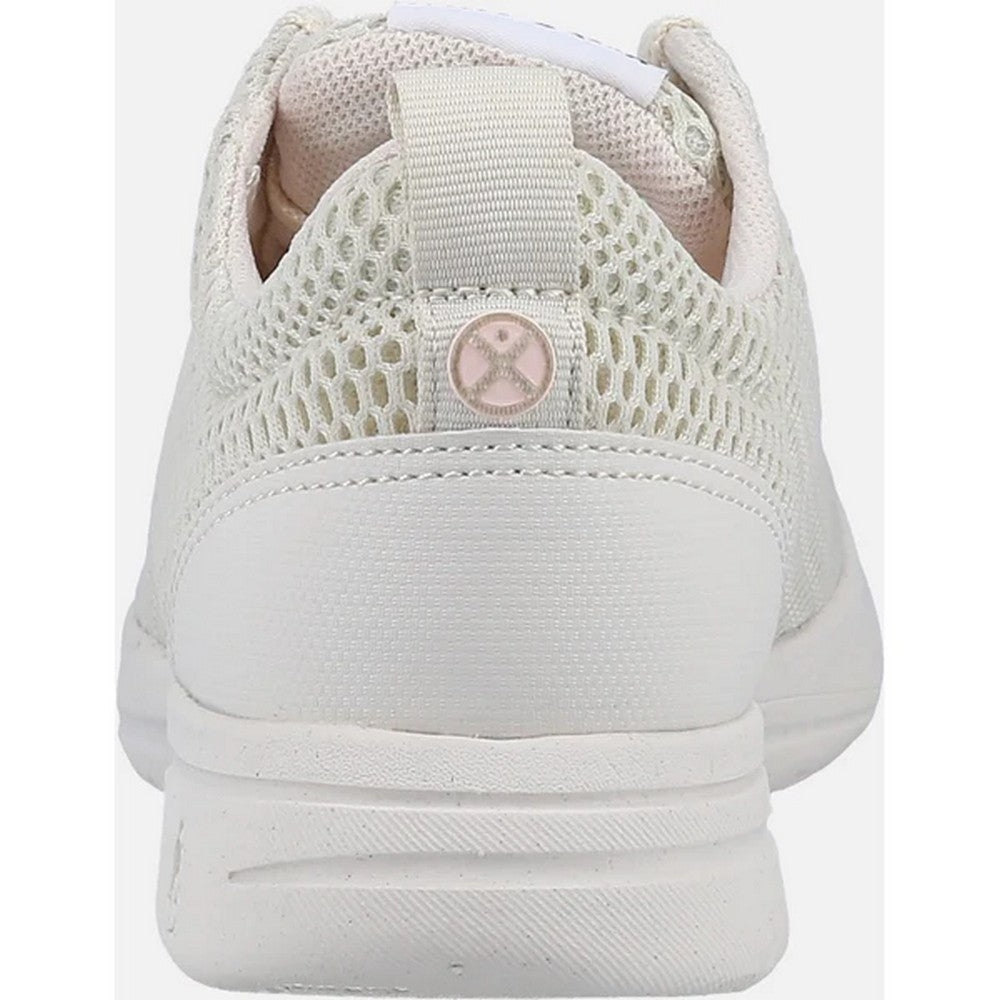 Stone - Back - Hush Puppies Womens-Ladies Good Shoe 2.0 Lace Up Trainers