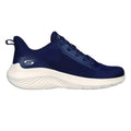 Navy - Back - Skechers Womens-Ladies Bobs Squad Waves Trainers