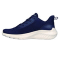 Navy - Side - Skechers Womens-Ladies Bobs Squad Waves Trainers
