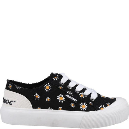 Black - Side - Rocket Dog Womens-Ladies Jazzin Plus Dixie Trainers