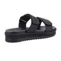 Black - Side - Cotswold Womens-Ladies Northleach Leather Sandals