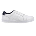 White - Back - Hush Puppies Mens Mason Leather Lace Up Trainers