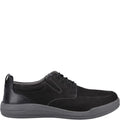 Black - Side - Hush Puppies Mens Eric Leather Lace Up Shoes