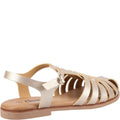 Gold - Back - Divaz Womens-Ladies Gracie Sandals