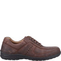 Brown - Back - Fleet & Foster Mens Bob Leather Casual Shoes