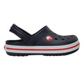 Navy-Red - Back - Crocs Childrens-Kids Crocband Clogs