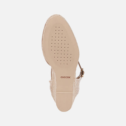 Cyclamen - Close up - Geox Womens-Ladies D Gelsa A Leather Sandals
