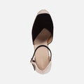 Black - Pack Shot - Geox Womens-Ladies D Gelsa A Leather Sandals