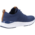 Navy - Side - Hush Puppies Womens-Ladies Opal Trainers