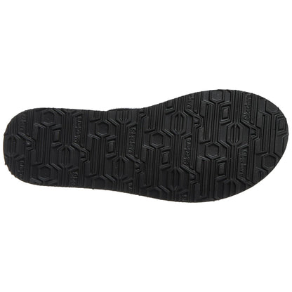 Black - Side - Skechers Womens-Ladies Meditation Sandals