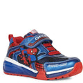 Navy-Royal Blue-Red - Front - Geox Boys J Bayonyc B Spider-Man Trainers