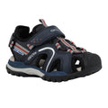 Navy-Red - Front - Geox Boys Borealis Sandals