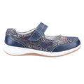Navy - Back - Fleet & Foster Womens-Ladies Laura Casual Shoes