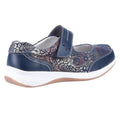 Navy - Side - Fleet & Foster Womens-Ladies Laura Casual Shoes