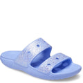 Moon Jelly - Front - Crocs Childrens-Kids Classic Glitter Sandals