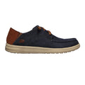 Navy - Back - Skechers Mens Melson Planon Suede Casual Shoes