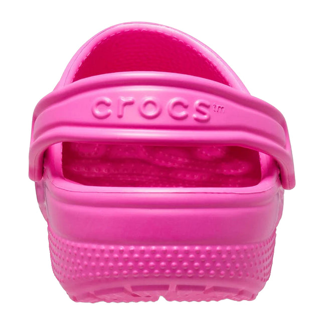 Pink - Side - Crocs Childrens-Kids Classic Clogs