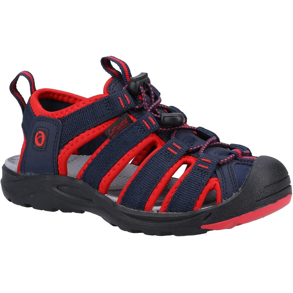 Red-Blue - Front - Cotswold Childrens-Kids Marshfield Sandals