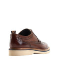 Brown - Back - Base London Mens Sully Leather Brogues