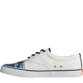 White - Pack Shot - Sperry Mens Striper II CVO Jaws Rawhide Laces Trainers
