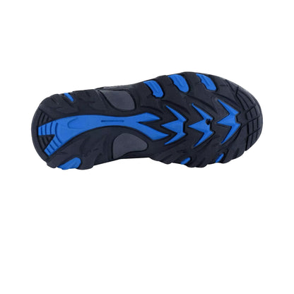 Black-Blue - Pack Shot - Hi-Tec Boys Blackout Low Cut Walking Shoes