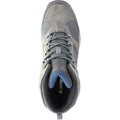 Charcoal-Grey-Majolica Blue - Back - Hi-Tec Mens Storm Suede Boots