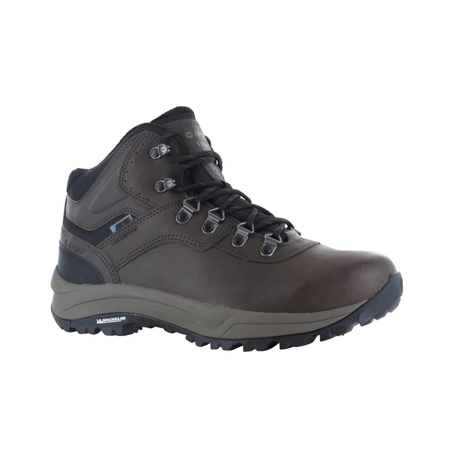 Dark Chocolate Brown - Back - Hi-Tec Mens Altitude VI Leather Walking Boots