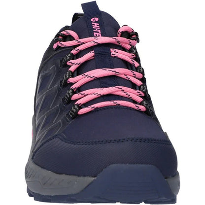 Dark Blue - Pack Shot - Hi-Tec Womens-Ladies Diamonde Low Cut Walking Shoes