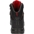 Charcoal-Red - Side - Hi-Tec Mens Clamber Suede Walking Boots