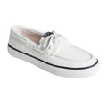 White - Front - Sperry Womens-Ladies Bahama 2.0 Core Rawhide Laces Boat Shoes