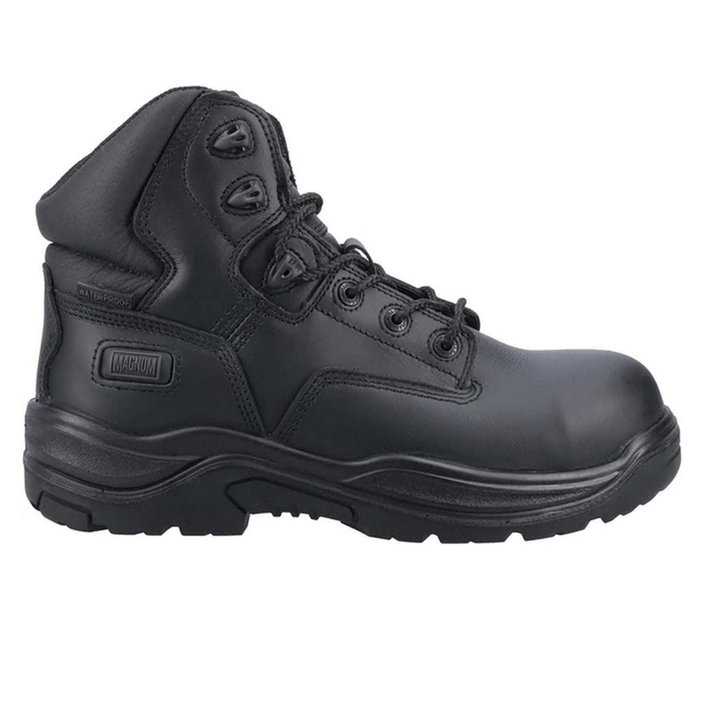 Black - Back - Magnum Unisex Adult Responder Grain Leather Boots