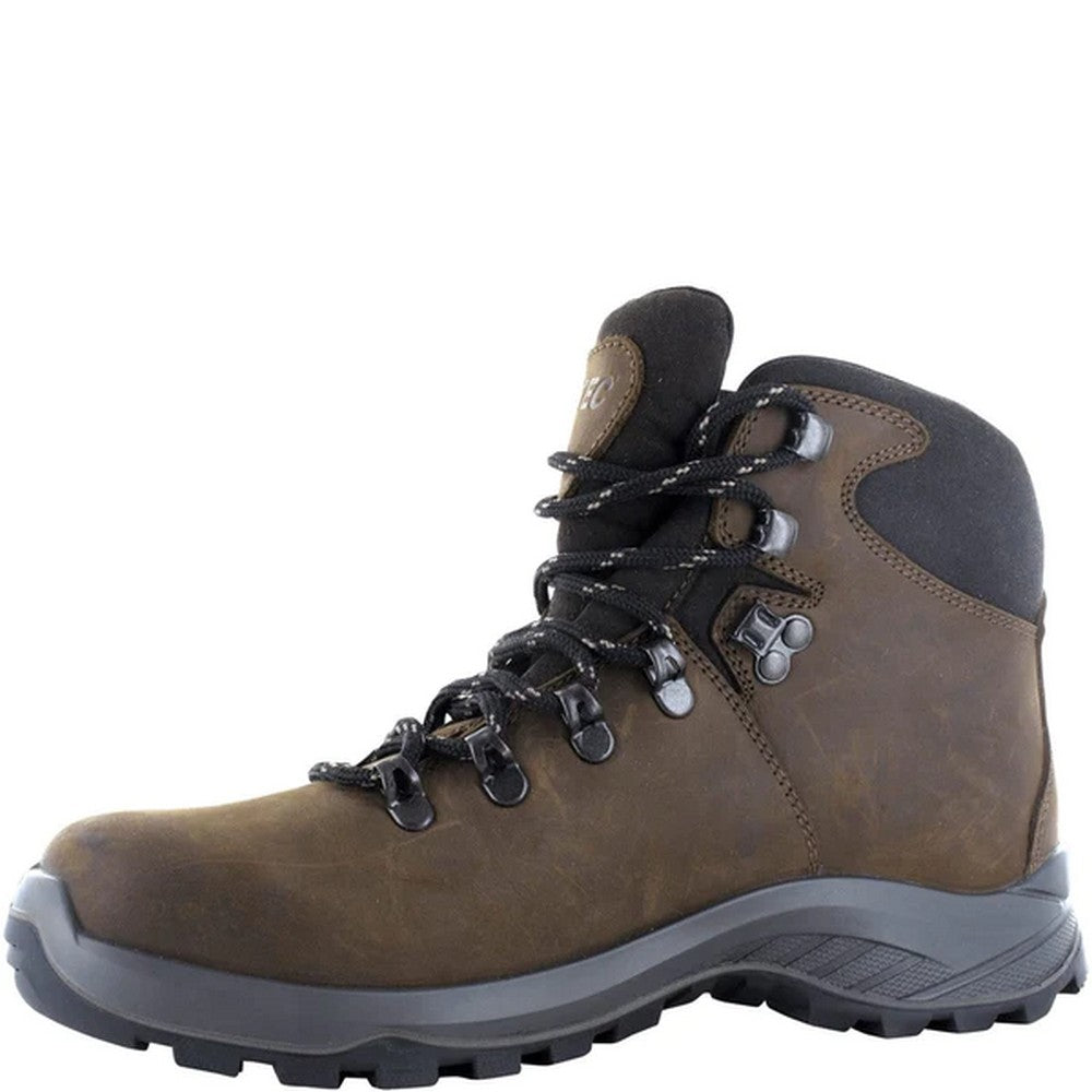 Brown - Side - Hi-Tec Womens-Ladies Ravine Lite Grain Leather Boots