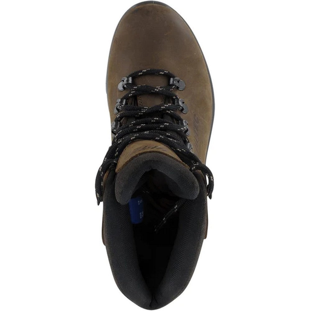 Brown - Lifestyle - Hi-Tec Womens-Ladies Ravine Lite Grain Leather Boots