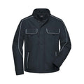 Carbon - Front - James and Nicholson Adults Unisex Workwear Softshell Jacket