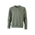 Dark Grey - Front - James and Nicholson Unisex Workwear Sweatshirt