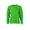 Lime Green - Front - James and Nicholson Unisex Workwear Sweatshirt