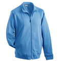 Blue - Front - James and Nicholson Unisex Sweat Jacket