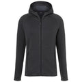 Black-Carbon - Front - James and Nicholson Mens Stretch Fleece Jacket