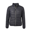 Graphite-Silver - Front - James and Nicholson Womens-Ladies Light Down Jacket