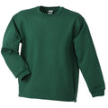 Dark Green - Front - James and Nicholson Unisex Open Hem Sweatshirt